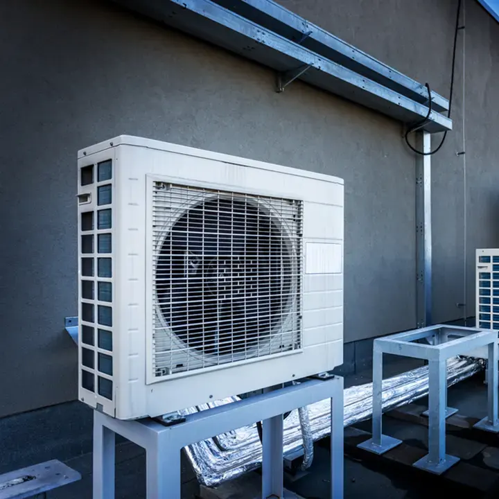 A Morgan M technician inspecting a home heating system